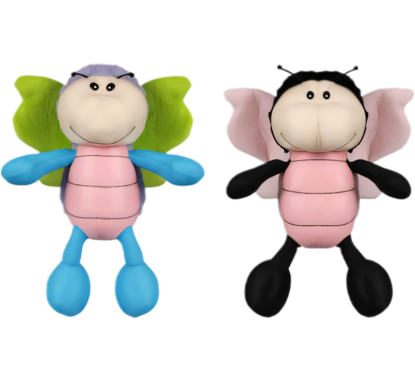 Plush Bright Bee in Various Colours with Foam Beads (38 cm)