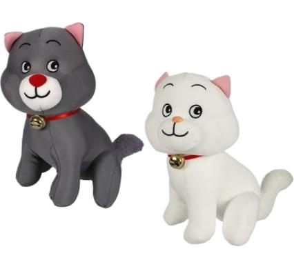 Plush Bright Cat with Foam Beads - 30cm