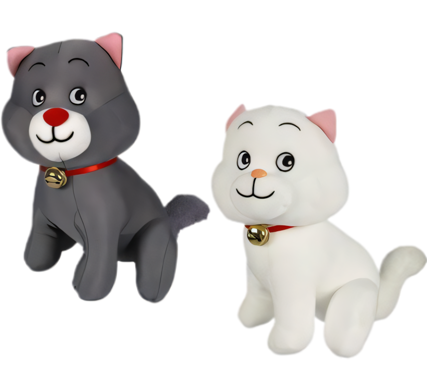 Plush Bright Cat with Foam Beads in Various Colours (30 cm)