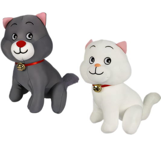 Plush Bright Cat with Foam Beads in Various Colours (30 cm)