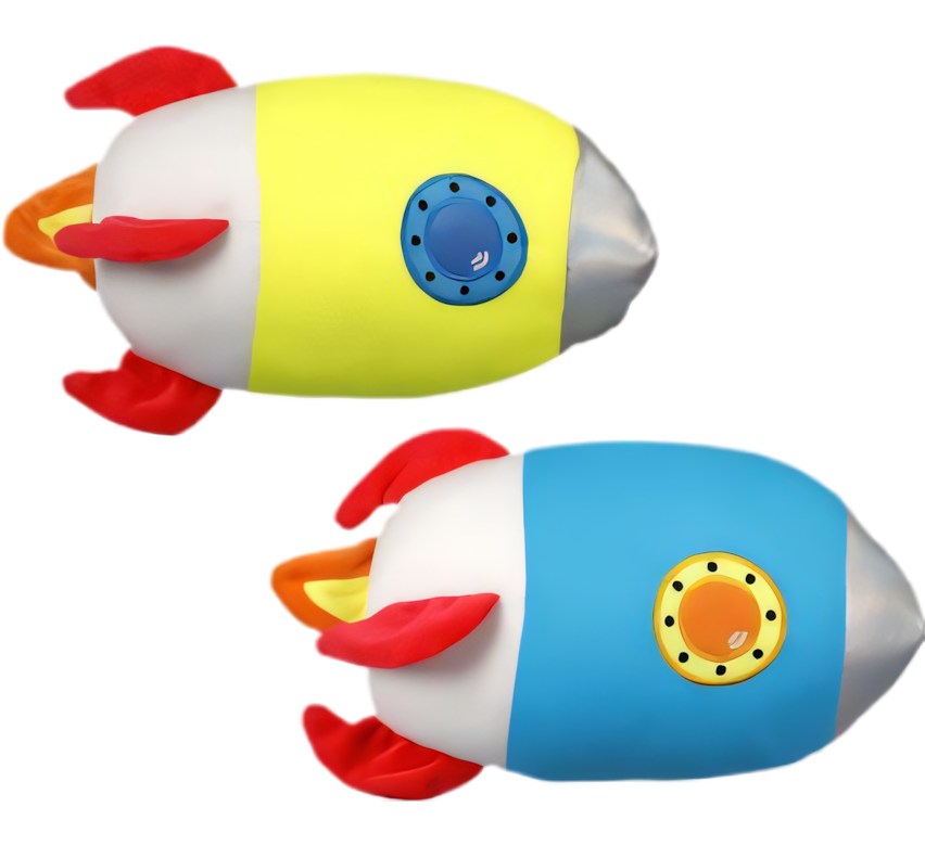 Airplane with Foam Beads in Various Colours