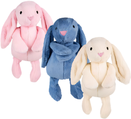 Pink Plush Bunny with Flappy Ears (44 cm) - Various Colours