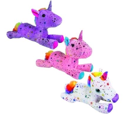 Plush Unicorn - Metallic Stars - 30 cm