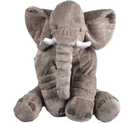 Plush Wild Elephant Baby Pillow - 60 cm