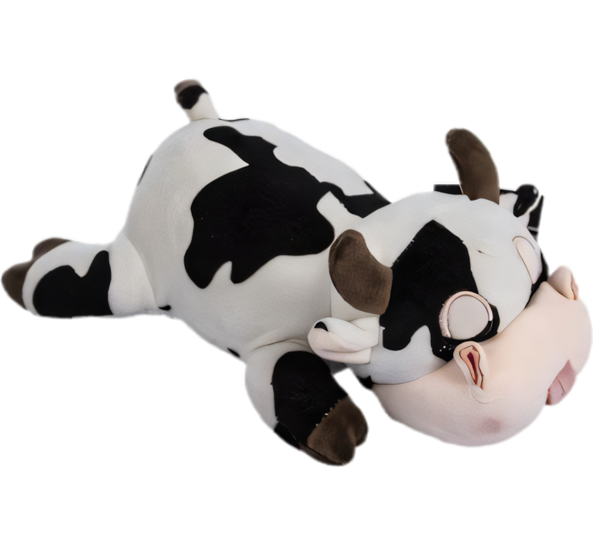 Plush Cow Kissing Toy (25 cm)