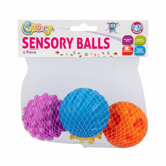 Baby Toy Educational Sensory Ball (4 Pieces Per Pack)