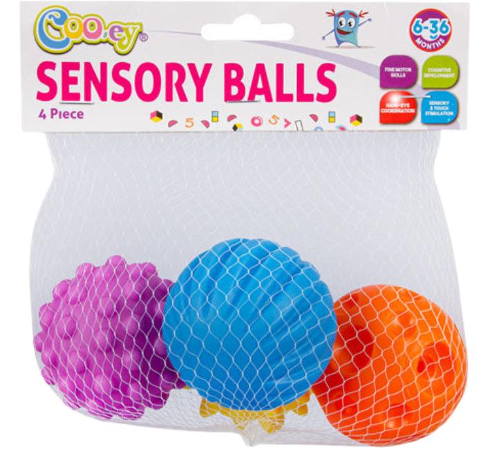 Baby Toy Educational Sensory Ball - 4 Pieces Per Pack
