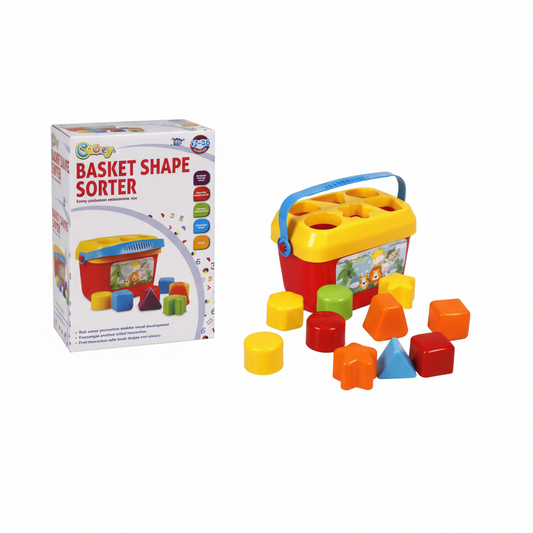 Baby Educational Basket Shape Sorter - 18 Pieces