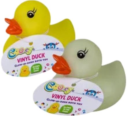 Baby Vinyl Themed Duck - Glow-In-The-Dark - 5.6 cm