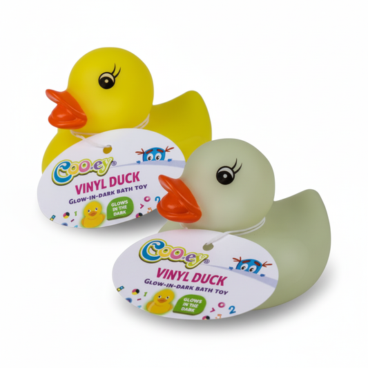 Vinyl Baby Themed Duck in Various Colours - Glow-In-The-Dark (5.6 cm)