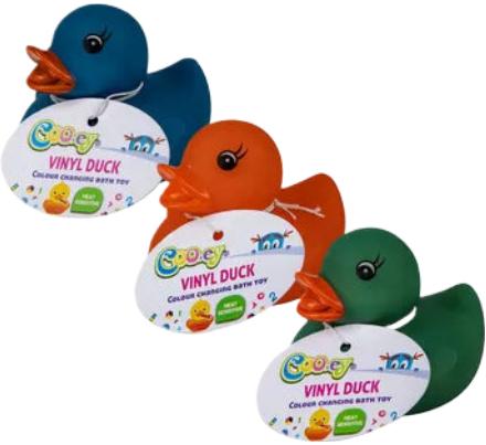 Baby Vinyl Themed Duck - Colour Changing - 5.6 cm
