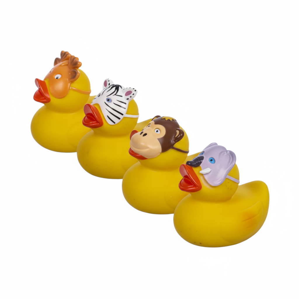 Vinyl Rubber Duck with Masks - Assorted Designs