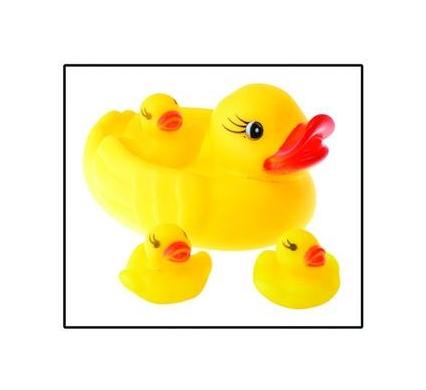 Vinyl Bath Toy Duck - Set of 4