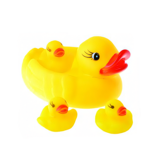 Vinyl Bath Toy Duck (Set of 4)