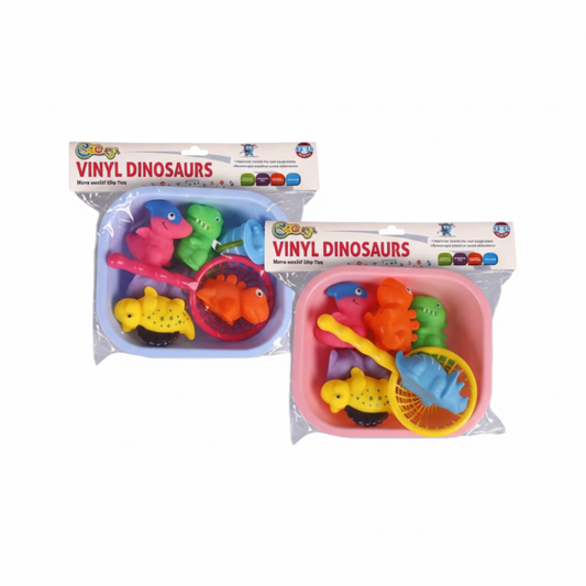 Vinyl Baby Bath Tub Set with Scoop (8 Pieces, 18 cm)