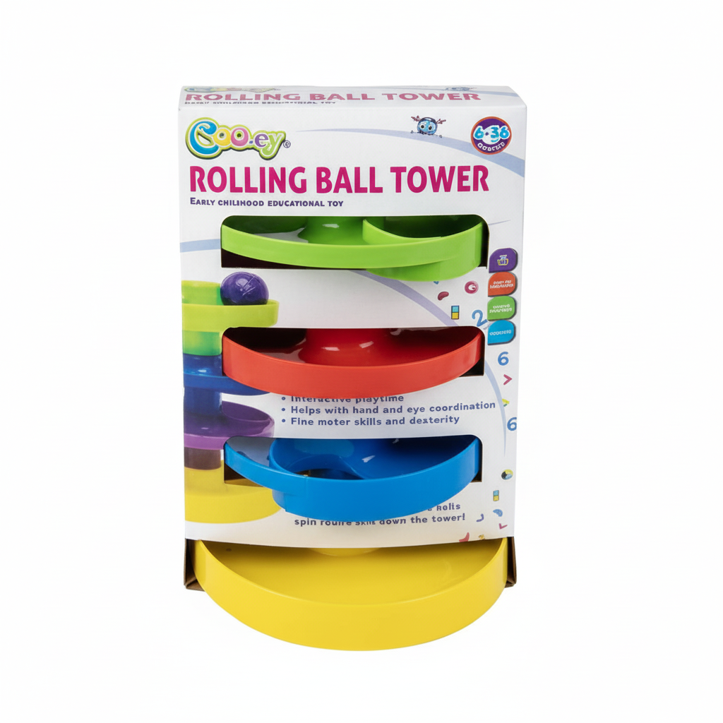 Educational Baby Toy for Play and Learn - 4 Tier Ball Drop