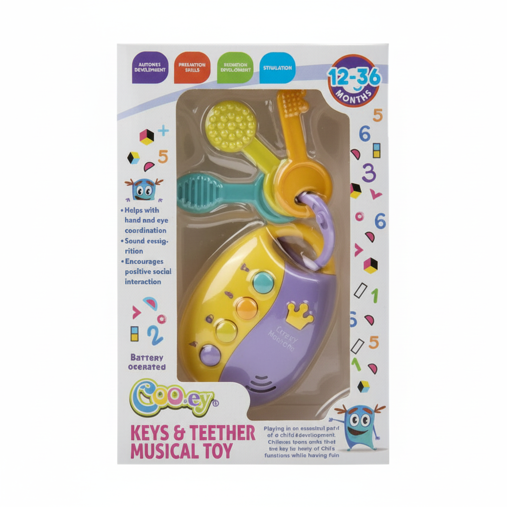 Baby Educational Musical Keys and Teether Toy (20 cm)