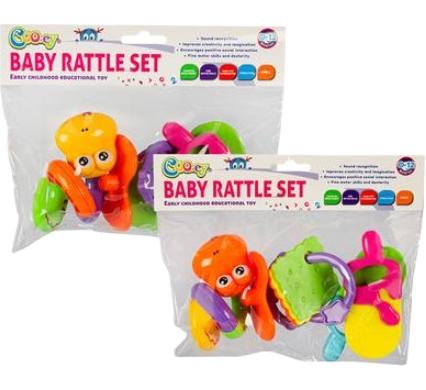 Baby Rattle Teether Set - 5 Pieces