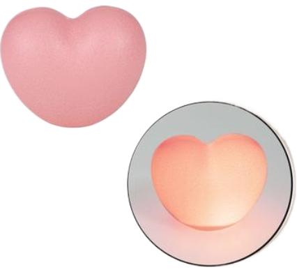 Ornament Light Heart Assorted - Battery Operated - 6.5 x 8 cm