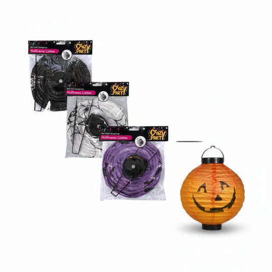 Ornamental Light Lantern - Paper - Battery Operated - 21 cm - Assorted