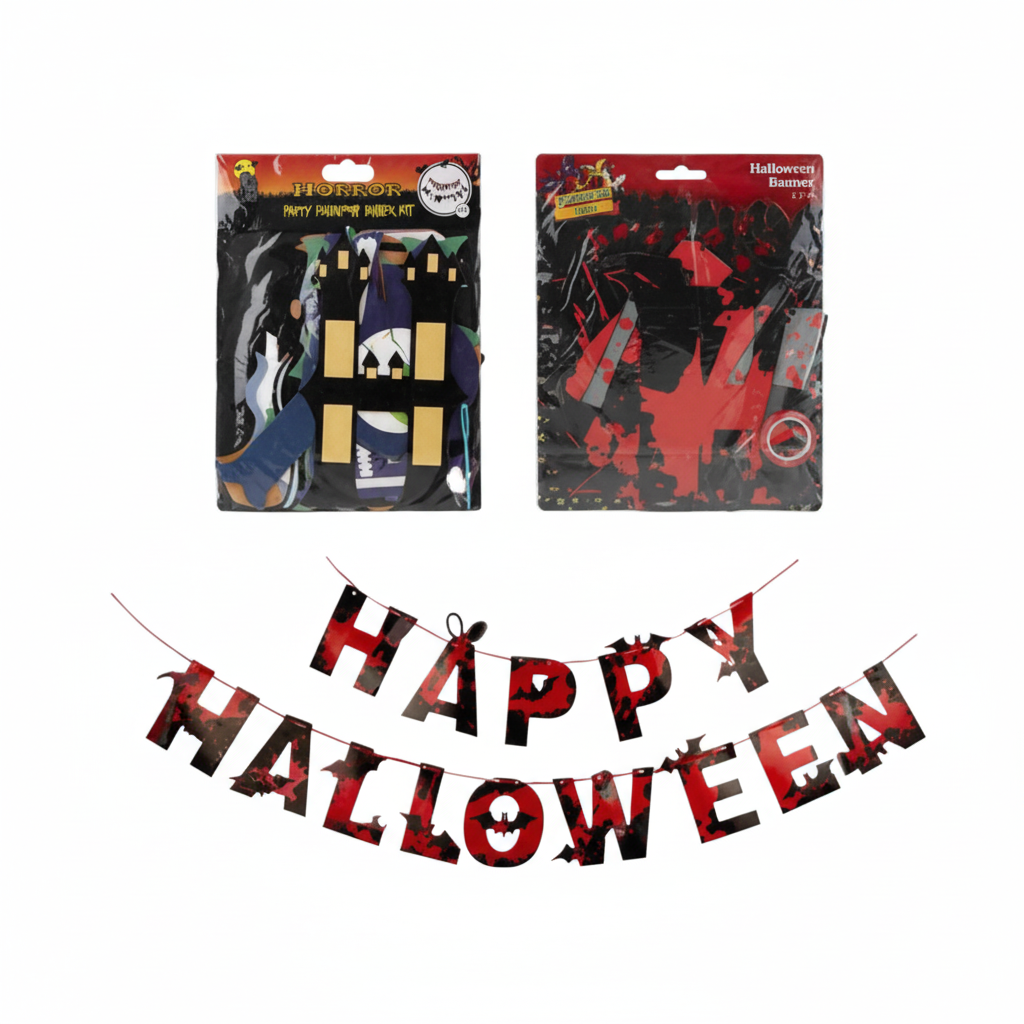 Halloween Decoration Banner with Assorted Designs - 2.2 metres