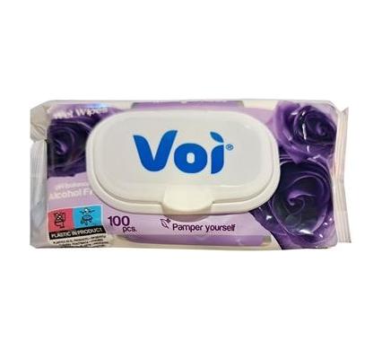 Voi Wet Wipes - 100 Pieces - Midnight Rose