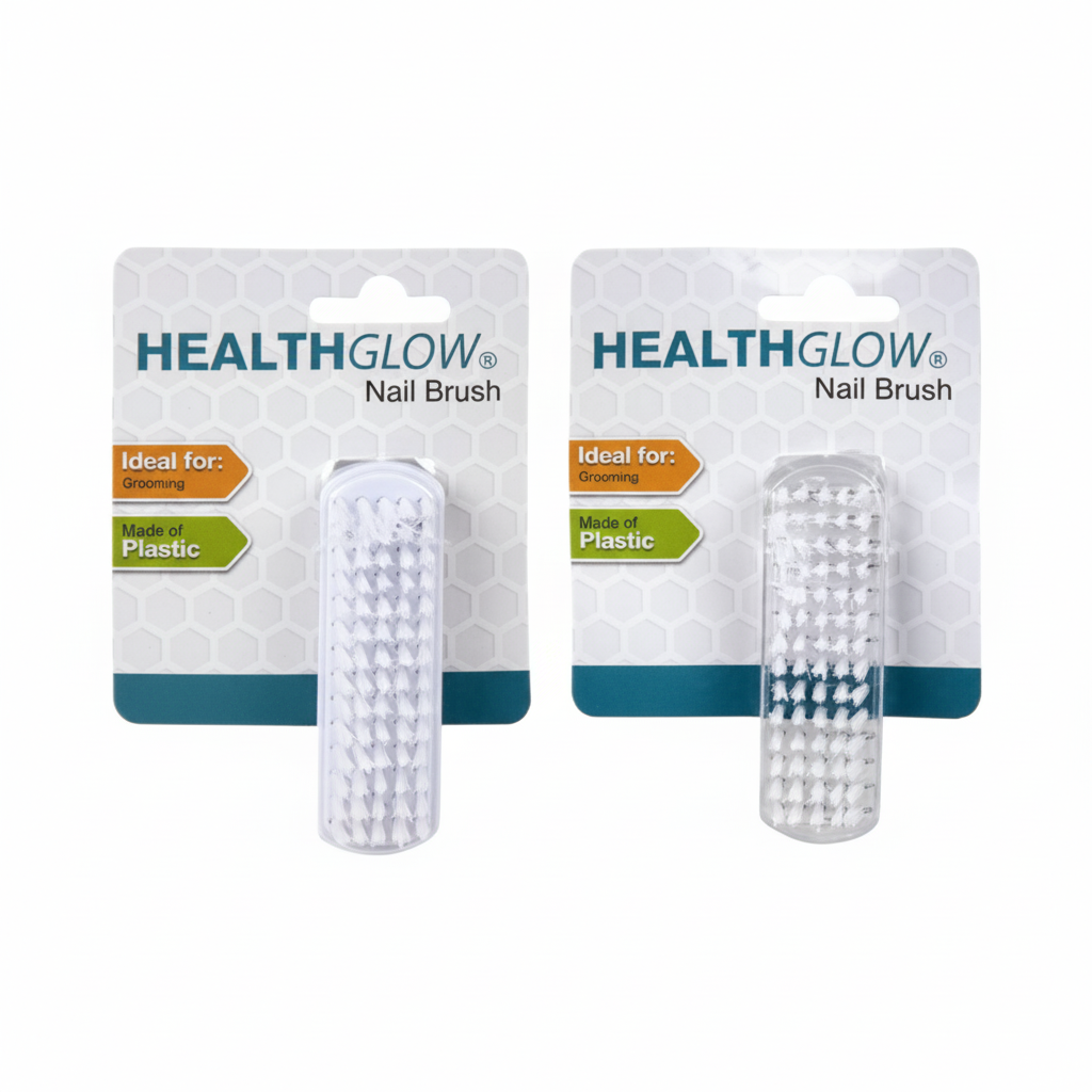 Plastic Nail Brush in Various Colours (8.5 cm)