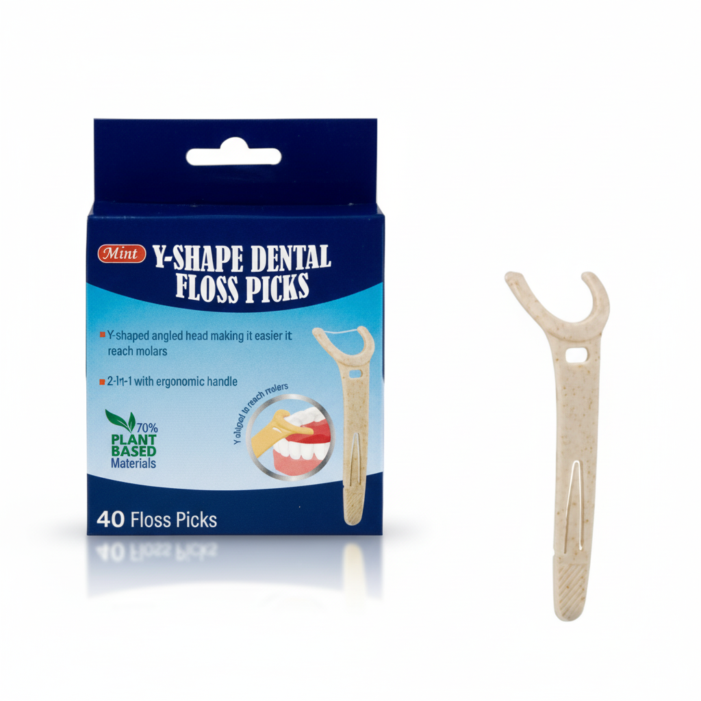 Y-Shaped Dental Floss Tooth Picks - 40 Pieces