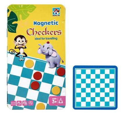 Game Magnetic Checkers - Magnetic Board Game