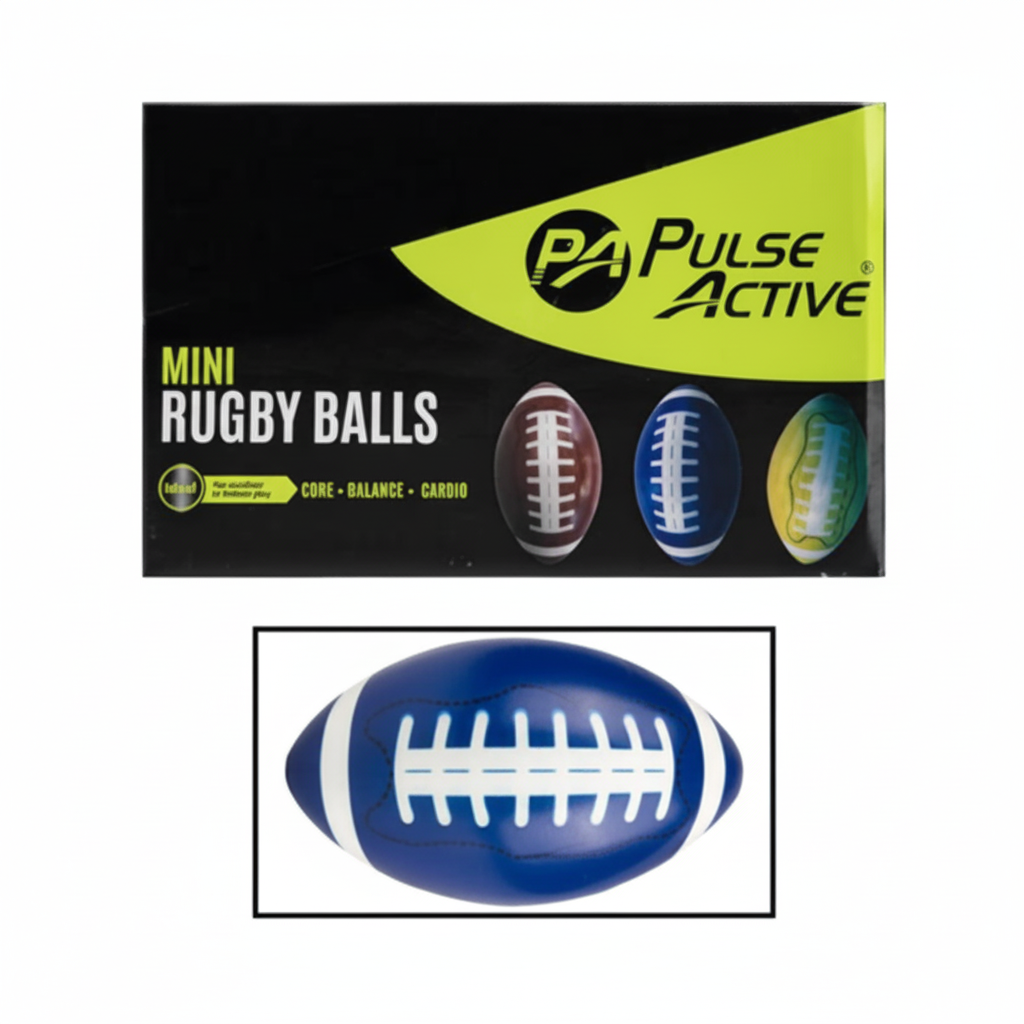 Rugby Ball Mini Assorted - 12 x 7 cm
