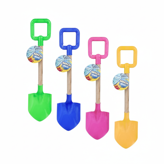 Marble Spade with Wooden Handle -40cm - Various Colors