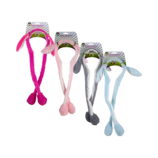 Bunny Headband with Controllable Ears - Assorted