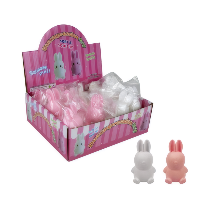 Easter Novelty Squishy Bunny Assorted