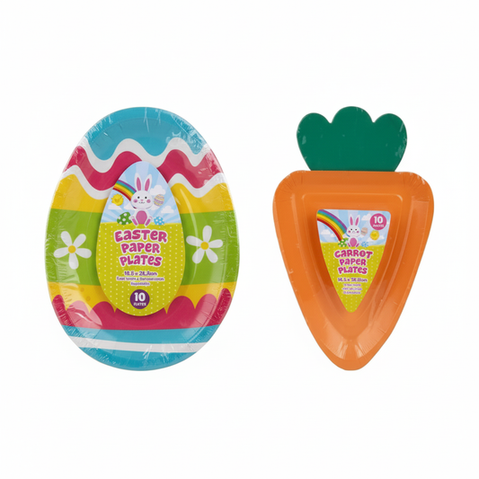 Easter Party Plates - Assorted - 10 Pieces