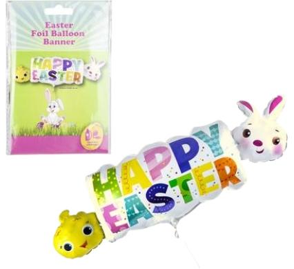 Happy Easter Balloon Banner F03