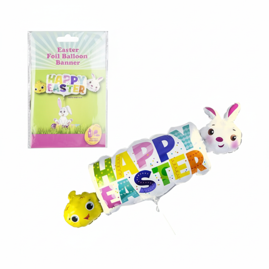 Happy Easter Balloon Banner F03