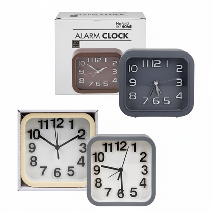 Alarm Clock (10 x 12 cm) - Various Colours