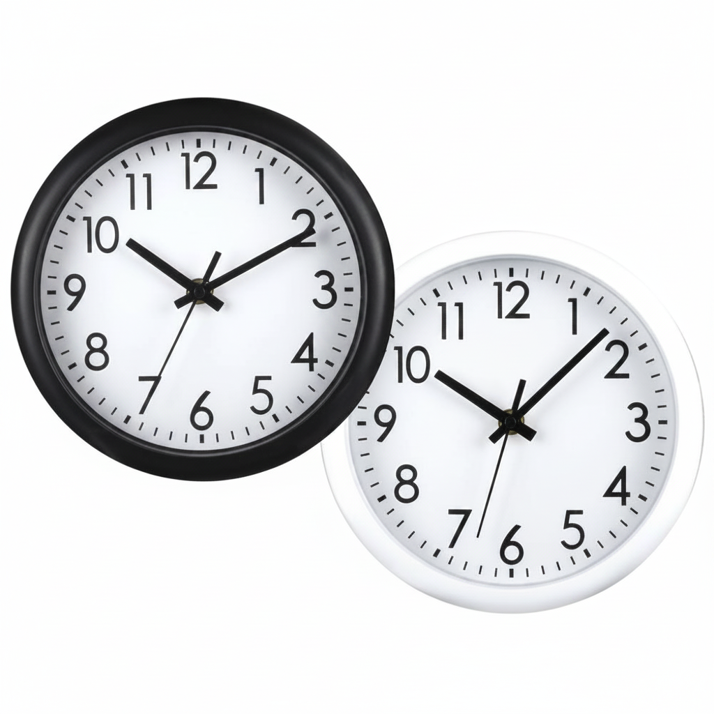 Wall Clock (20 cm) - Assorted Colours