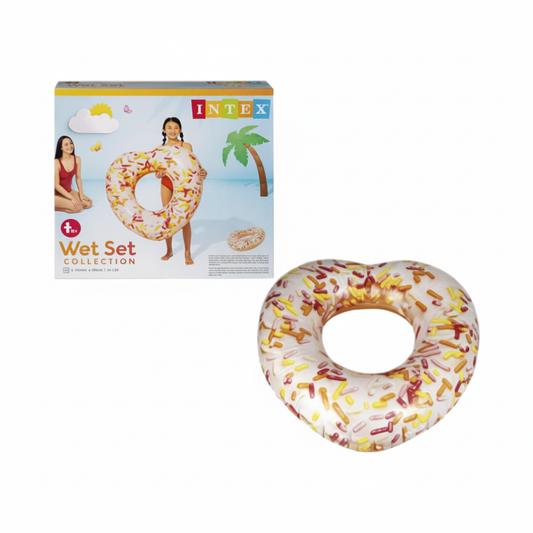 Intex Tube - Pink Donut Heart - 94 x 89 x 25 cm