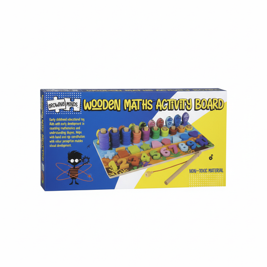 Educational Wooden 4-In-One Maths Activity Board