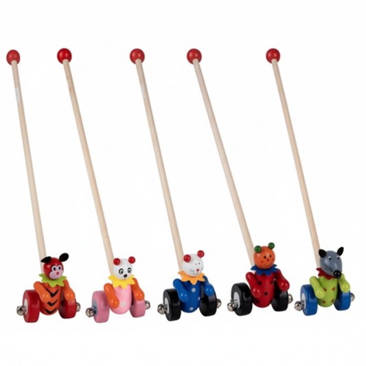 Educational Wooden Push Toy Car 42 cm
