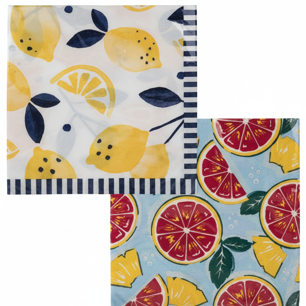 Two Ply Fruit Serviettes - 33 cm - 20 Pieces