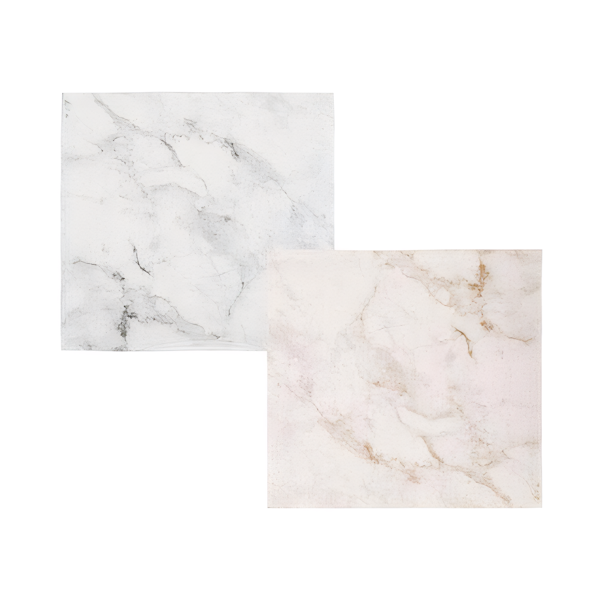 Two Ply Serviettes with Marble Design (33 cm - Pack of 20) - Assorted