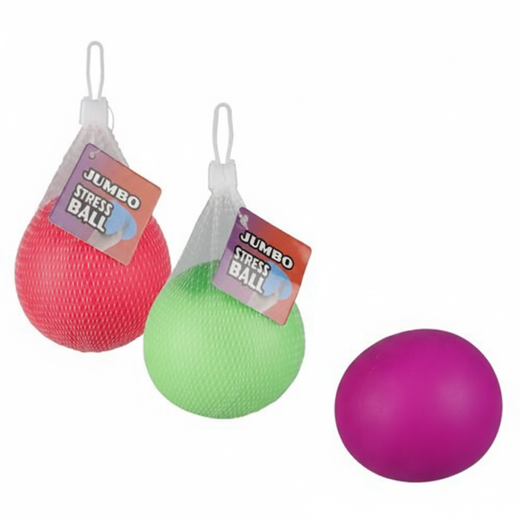 Bright Colours Novelty Stress Squeeze Me Ball (9 cm)