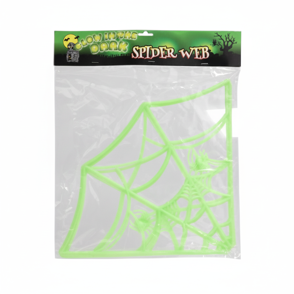 Novelty Glow In The Dark Spider Web