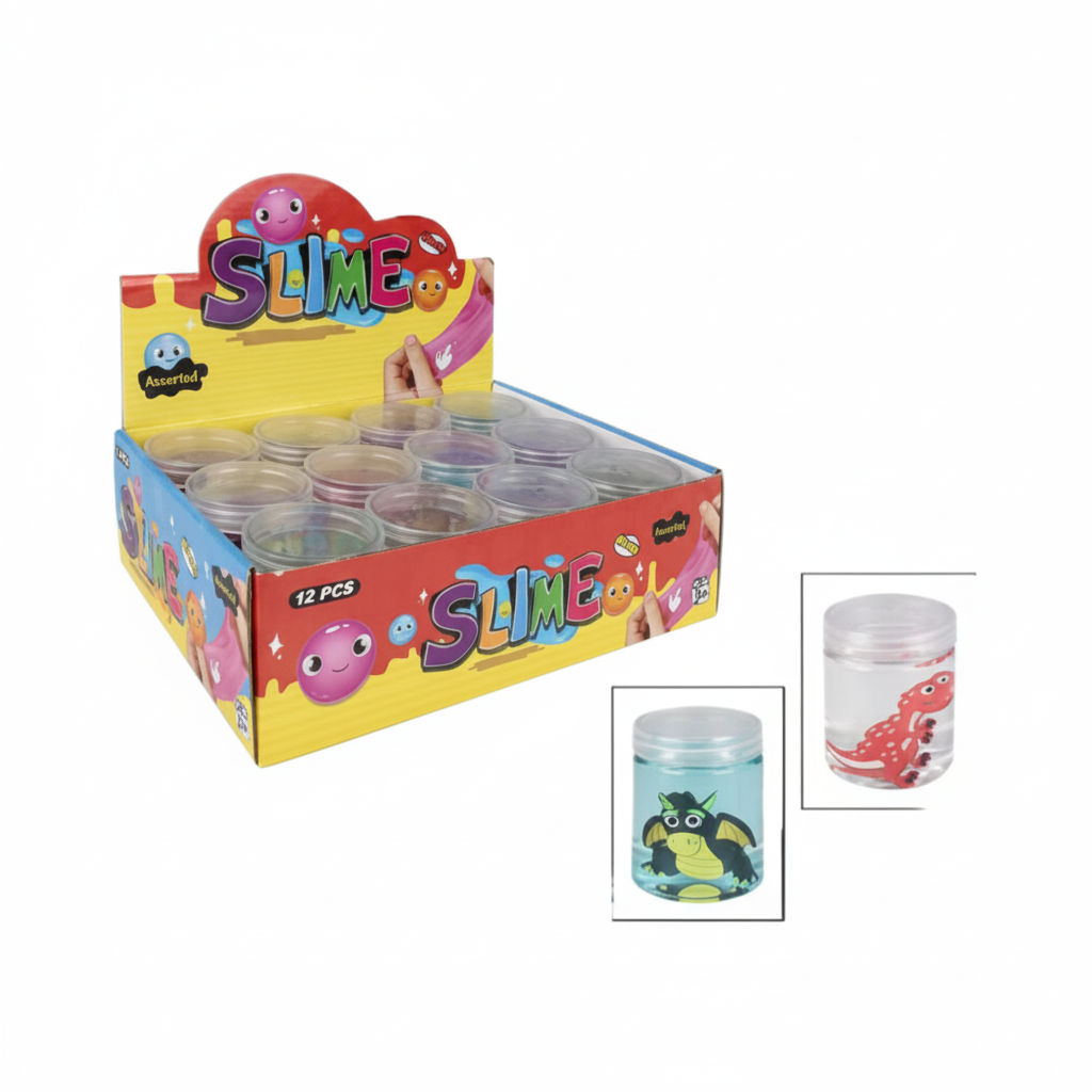 Novelty Slime Dinosaur Toy in Various Colours (7 cm)