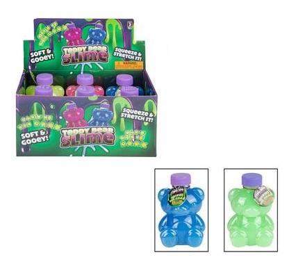 Novelty Slime Bear - Glow In The Dark - 11 cm
