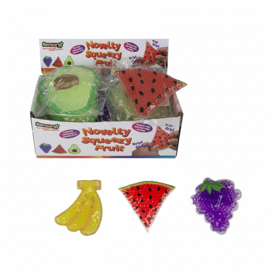 Novelty Squeezy Fruit - 8-10 cm
