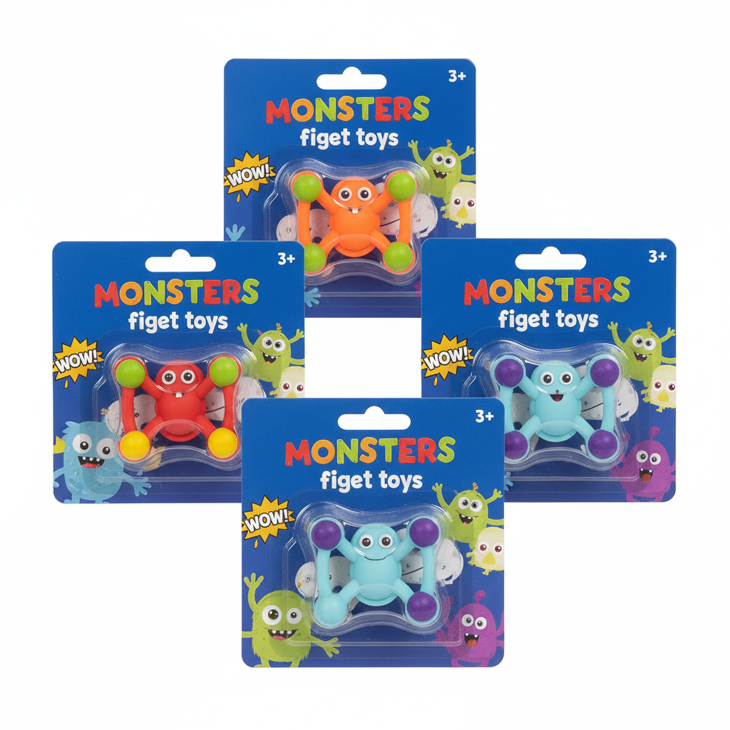 Novelty Monster Window Crawler (8 x 8 cm) - Various Colours