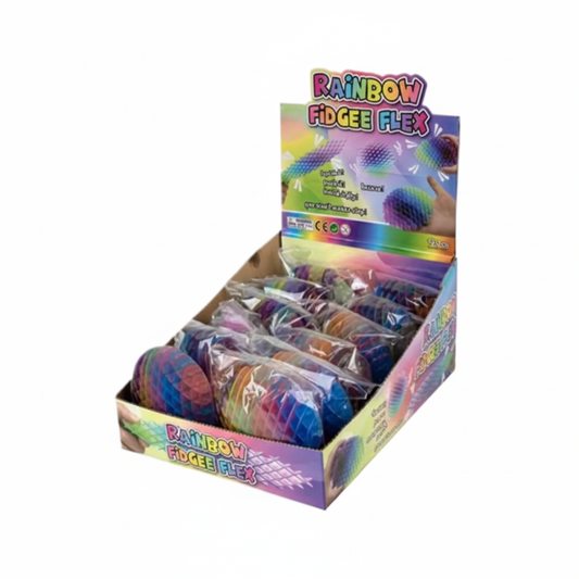 Novelty Sensory Fidget Flexi Rainbow - 9 cm